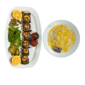 چلو کباب قفقازی (رولتی)