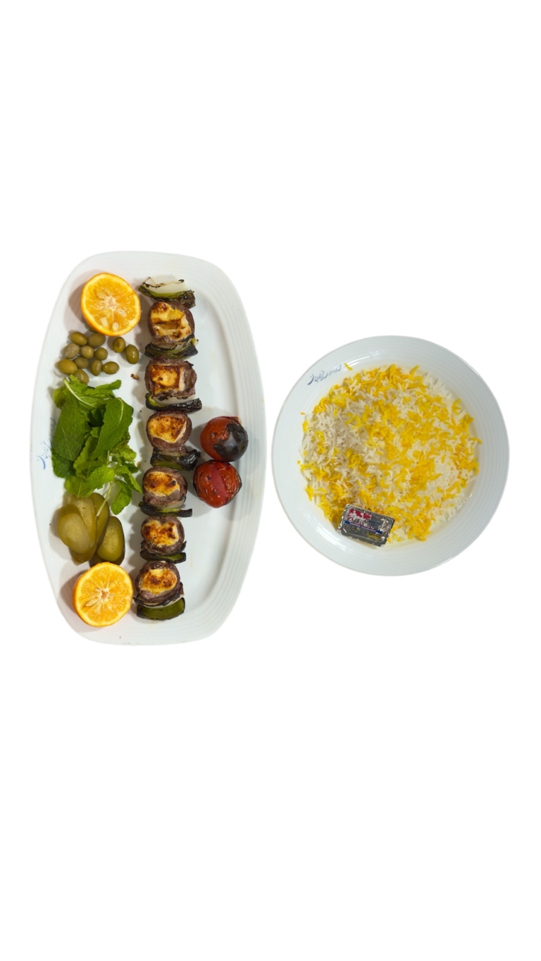 چلو کباب قفقازی (رولتی)