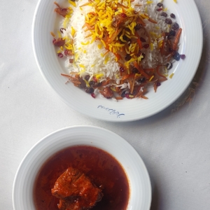 نثارپلو با گوشت