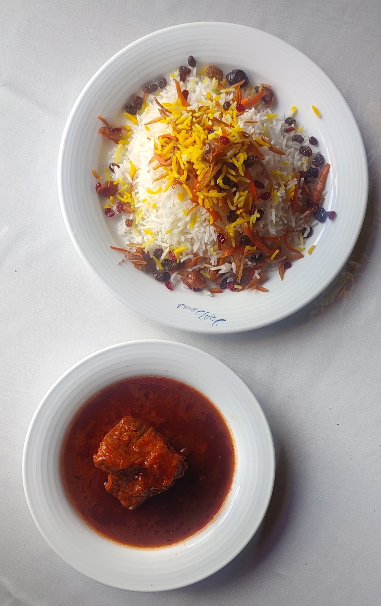 نثارپلو با گوشت