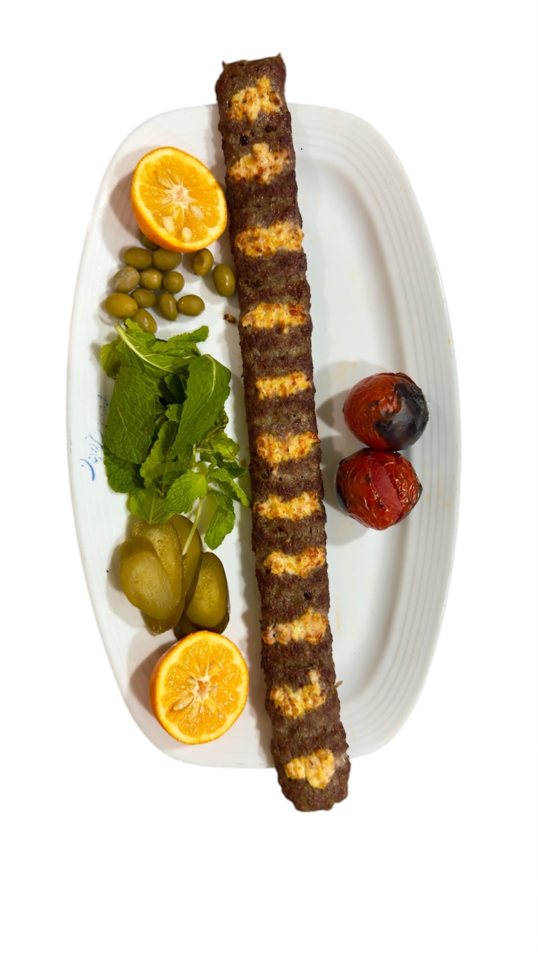 خوراک کباب کوبیده نگین دار